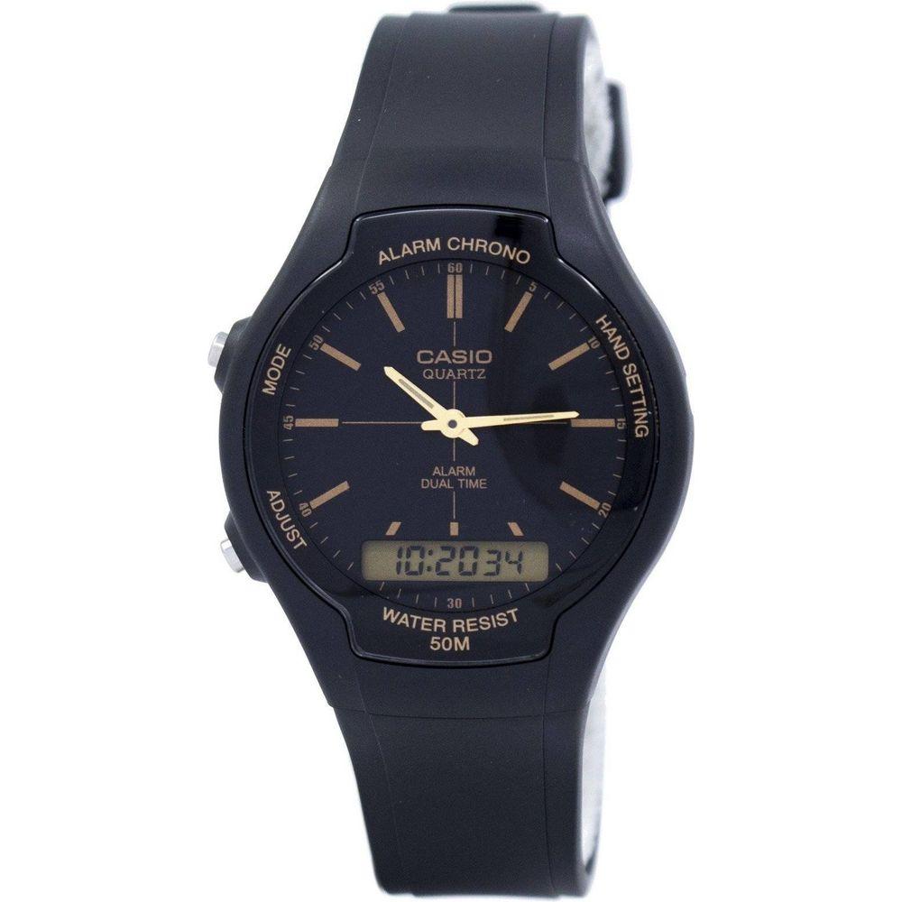 Casio Men's Dual Time Alarm Chronograph Quartz Watch - Model XYZ123, Sleek Black Dial