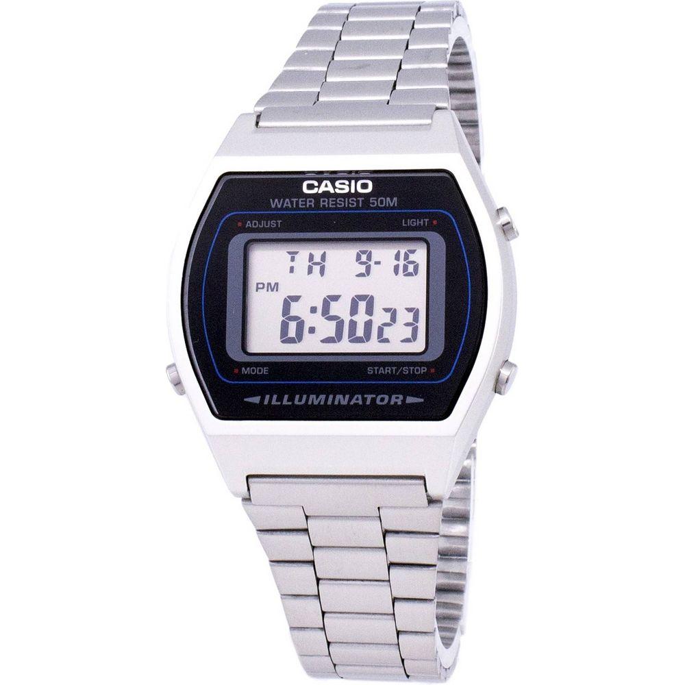 Formal Tone:
Elegant Timepiece: Stainless Steel Illuminator Digital Quartz Watch for Men - Model STX-2000 - Black