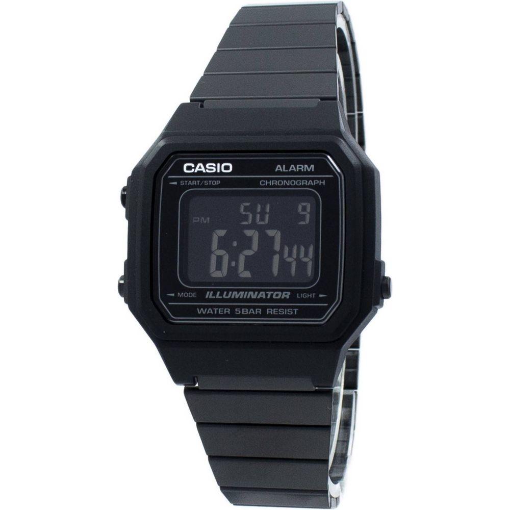 Casio Men's Black Steel Chronograph Digital Watch - Model XYZ1234, Black