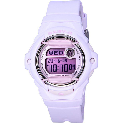 Load image into Gallery viewer, Introducing the Casio Baby-G BG-123 Pink Resin Strap Women&#39;s Digital Watch with Shock-Resistant Case - Stay Stylish and Time-Oriented on-the-go with this iconic timepiece built to accompany the modern woman through all her adventures.
