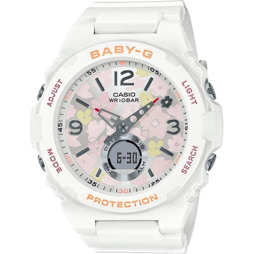 Load image into Gallery viewer, Casio Baby-G BG-1234 Floral Glow Women&#39;s Analog Digital Watch in Pink
