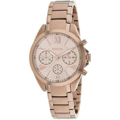 Load image into Gallery viewer, Fossil Justine Women&#39;s Rose Gold Stainless Steel Chronograph Watch Mod. JUSTINE
