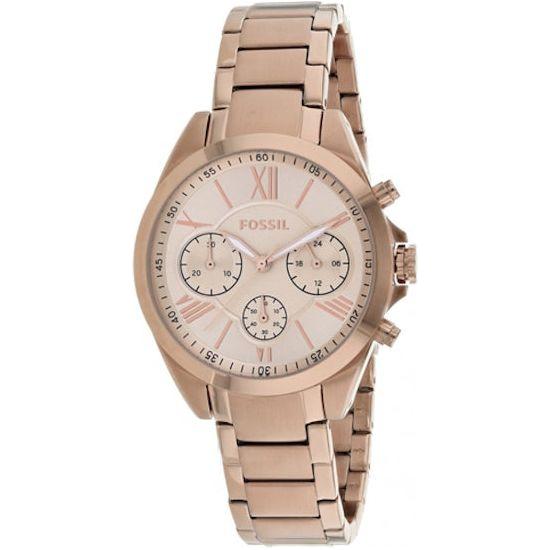 Fossil Justine Women's Rose Gold Stainless Steel Chronograph Watch Mod. JUSTINE