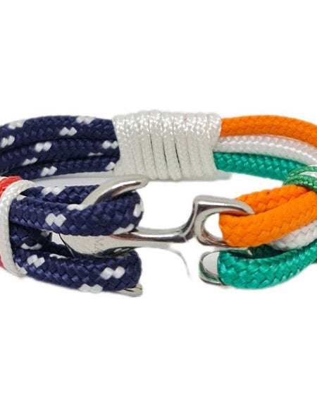 Ireland - United States Of America Flag Anchor Bracelet-0