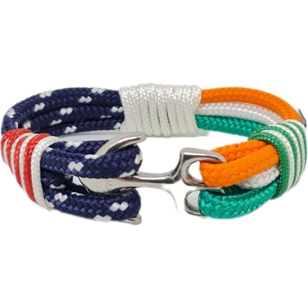 Ireland - United States Of America Flag Anchor Bracelet-0