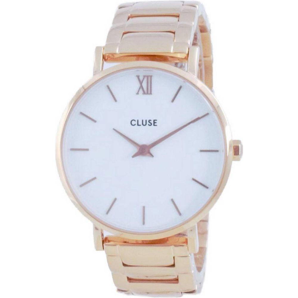 Formal Rose Gold Stainless Steel Women's Watch - Model RGW1001 - White Dial