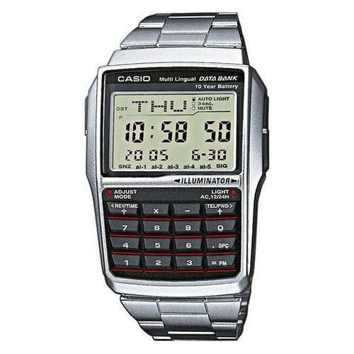 Load image into Gallery viewer, CASIO Mod. DATABANK CALCULATOR STEEL-0
