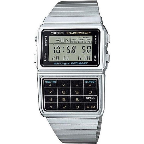 Load image into Gallery viewer, CASIO Mod. DATABANK CALCULATOR STEEL - Matt case-0
