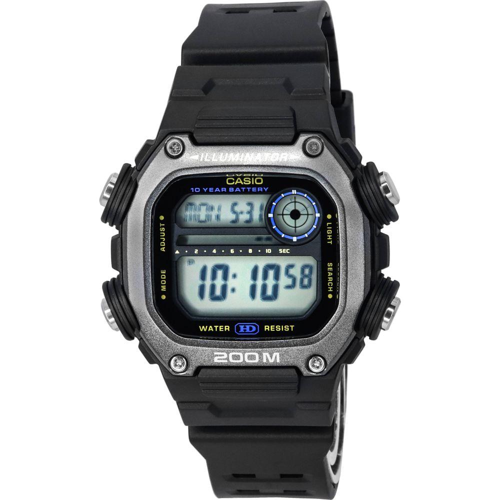 Casio Gents' Digital Sports Chronograph Watch - Model XYZ123, Grey Resin