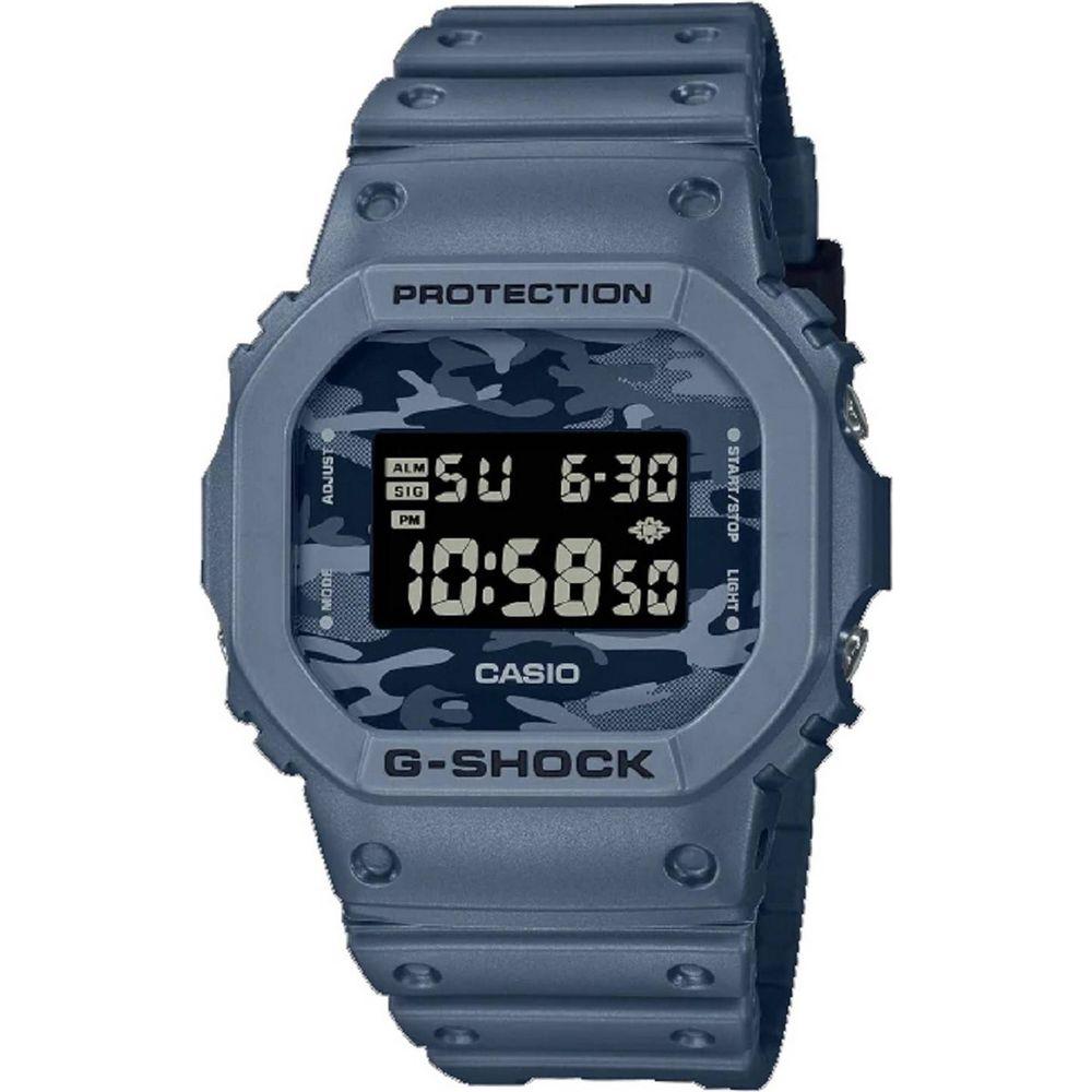 G-Shock Men's Blue Dial Resin Digital Watch - Model GA-100-1A2
