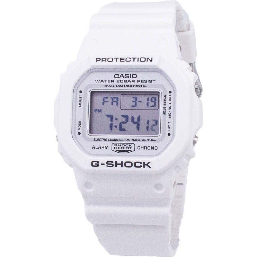 Resolute Resin: Casio G-Shock DW-5600MW-7 DW5600MW-7 Men's Quartz Digital 200M Watch - White