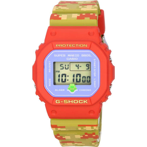 Load image into Gallery viewer, Casio G-Shock DW-5600SMB-4 Super Mario Bros Adventure Timepiece - Men&#39;s Resin Strap Blue Dial Watch
