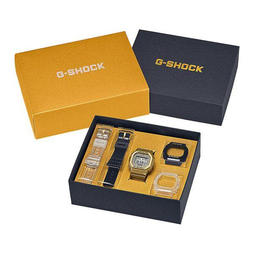 Load image into Gallery viewer, CASIO G-SHOCK Mod. THE ORIGIN - GOLD CHAIN Limited Edt. Special Pack + 2 Extra straps + 2 Extra Bezels-3
