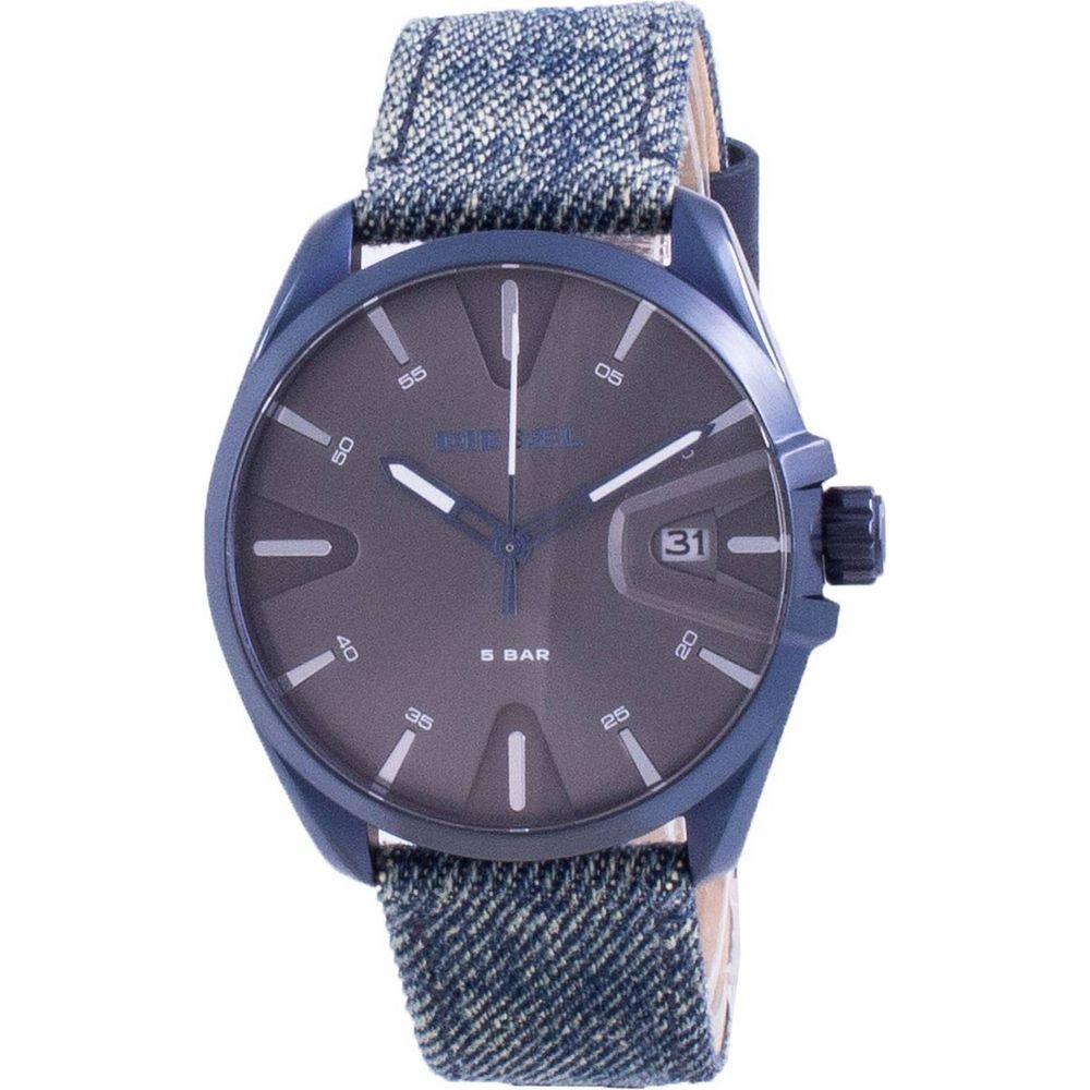 Classic Denim-Strap Men's Watch with Luminous Hands and Date Display - Blue (Model DSW-2001) by TimeMaster