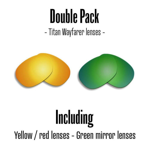 Load image into Gallery viewer, Double Pack - Titan Wayfarer Lenses V1
