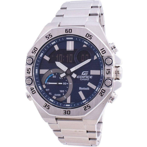 Load image into Gallery viewer, Casio Edifice Mobile Link World Time Blue Dial Men&#39;s Watch - Model EFM-502DB-1AVCF
