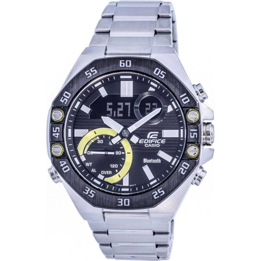 Casio Edifice Mobile Link Analog Digital Quartz Men's Watch EQB-600D-1A2ER - Silver
