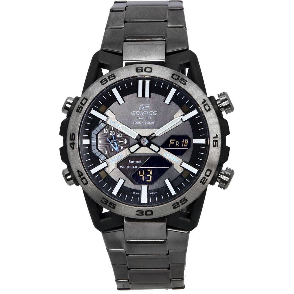 Casio Edifice Solar-Powered Analog Digital Men's Watch EFS-550BK-1AV, Black