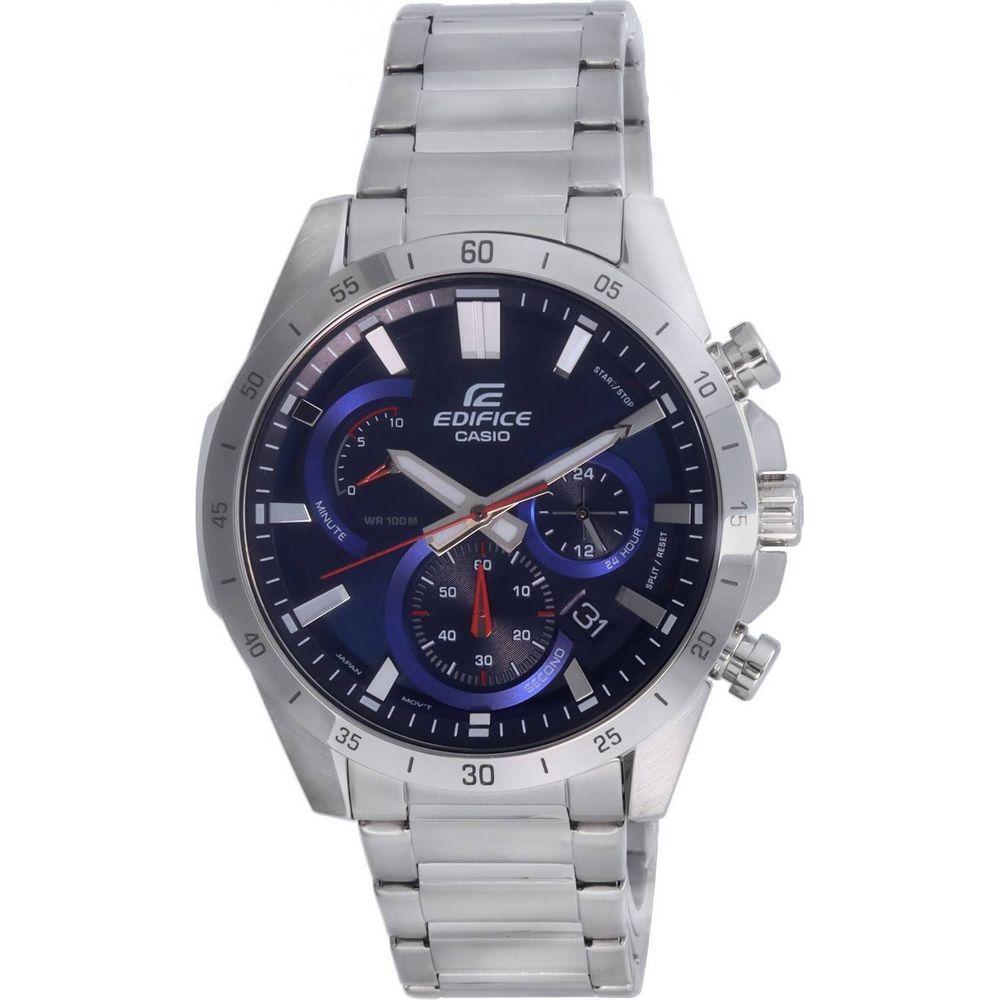 Cerulean Blue Chronograph Stainless Steel Men's Watch - Model CCB-1001