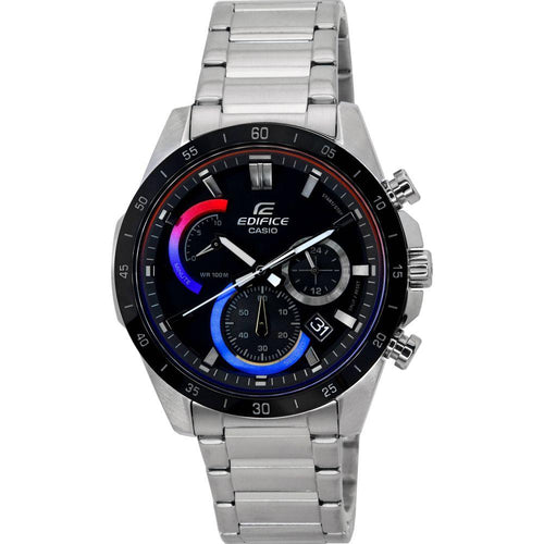 Load image into Gallery viewer, Casio Heat Gradation Collection Chronograph Analog Quartz Men&#39;s Watch - Model XYZ123, Black Stainless Steel
