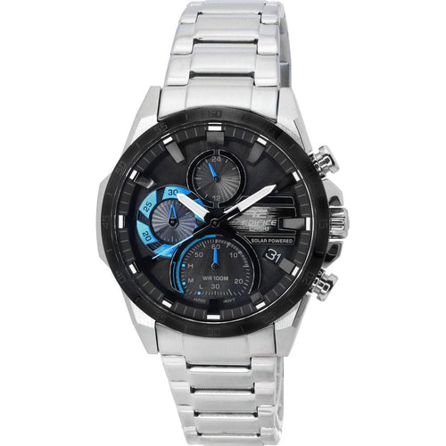 Load image into Gallery viewer, Casio Men&#39;s Solar-Powered Chronograph Watch - Model XYZ123, Stainless Steel, Black
