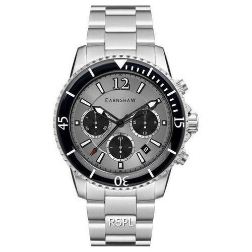Load image into Gallery viewer, Thomas Earnshaw Duncan Chronograph ES-8132-44 Men&#39;s Quartz Watch - Grey Dial, Stainless Steel Bracelet
