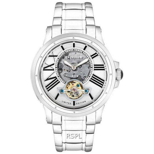 Load image into Gallery viewer, Thomas Earnshaw Bertha Limited Edition Open Heart Skeleton Dial Automatic ES-8244-11 Men&#39;s Watch - Stainless Steel Silver White
