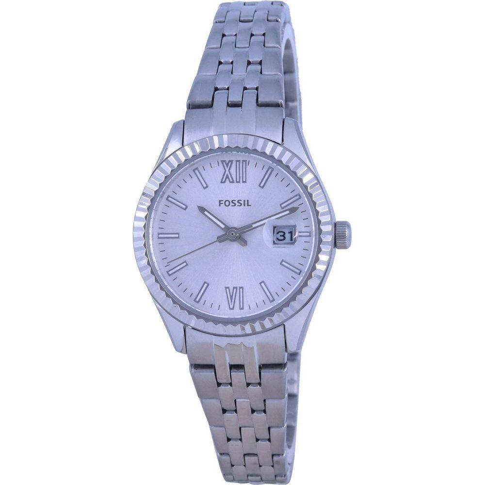 Fossil Scarlette ES4991 Women's Stainless Steel Quartz Watch - Silver Dial