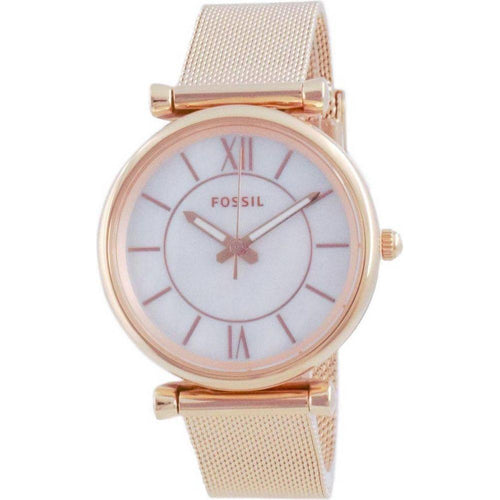 Load image into Gallery viewer, Fossil Carlie ES5058SET Women&#39;s Rose Gold Tone Quartz Watch
