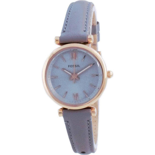 Load image into Gallery viewer, Fossil Carlie Mini ES5068 Women&#39;s Grey Leather Quartz Watch

