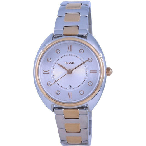 Load image into Gallery viewer, Fossil Gabby ES5072 Women&#39;s Two Tone Stainless Steel Quartz Watch - White Dial
