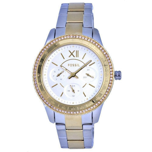 Load image into Gallery viewer, Fossil Stella Sport Tachymeter Crystal Accents Quartz ES5107 Women&#39;s Two Tone Watch
