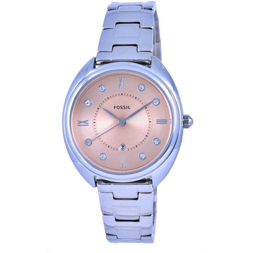 Load image into Gallery viewer, Fossil Gabby ES5146 Women&#39;s Rose Gold Tone Crystal Accents Quartz Watch
