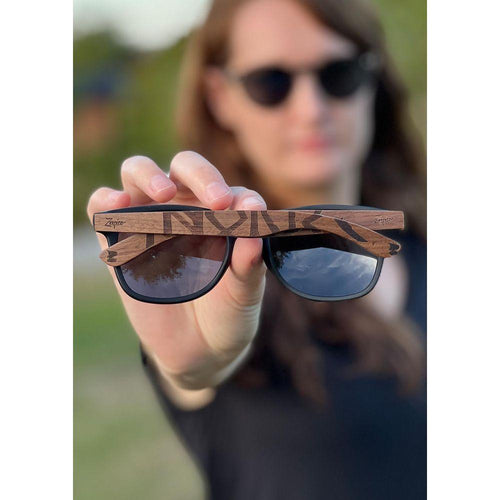 Load image into Gallery viewer, Eyewood | Engraved wooden sunglasses - Viking Runes - Norway
