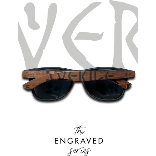 Load image into Gallery viewer, Eyewood | Engraved wooden sunglasses - Viking Runes - Sweden
