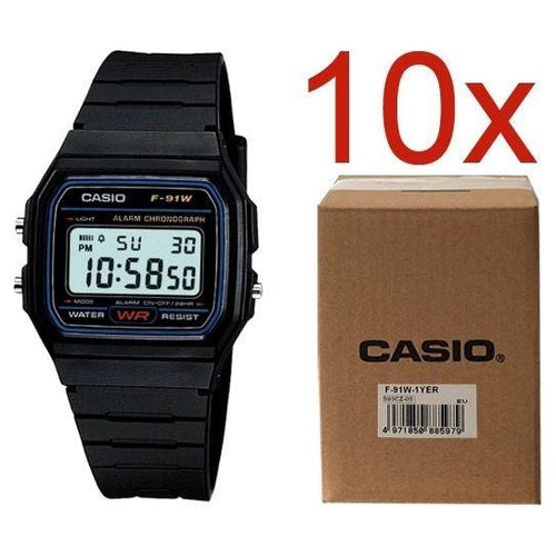 Load image into Gallery viewer, CASIO VINTAGE F-91W-1YER **PACK 10 PCS**-0
