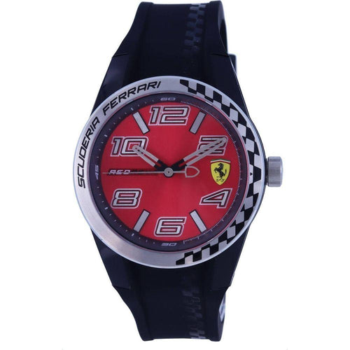 Load image into Gallery viewer, Ferrari Scuderia Redrev-T F0830335 Men&#39;s Red Silicon Quartz Watch
