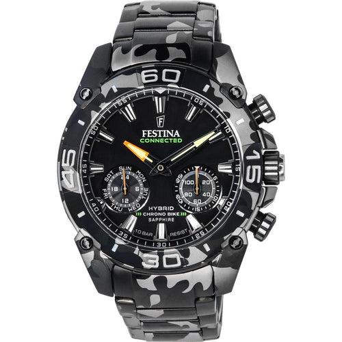 Load image into Gallery viewer, Festina Chronograph Bike Hybrid Connected Special Edition Black Dial Quartz F20545-1 F205451 100M Men&#39;s Watch
