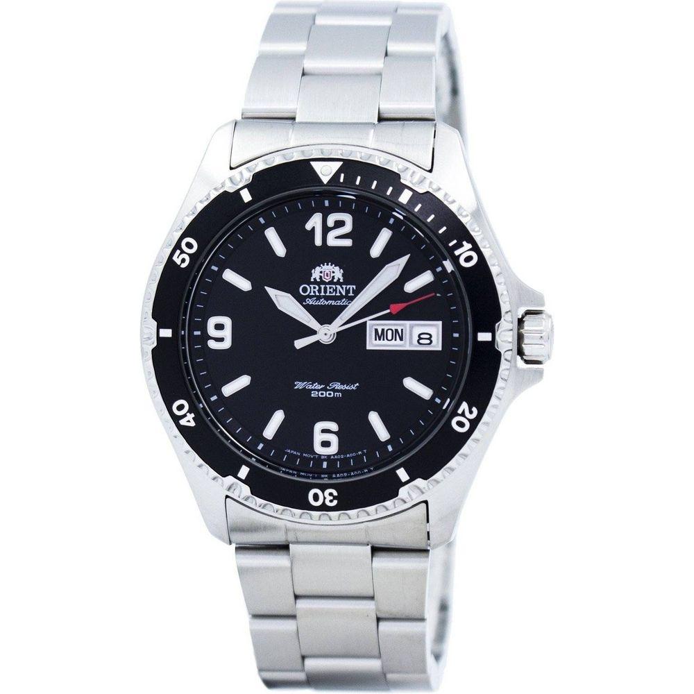 Orient Men's Diver Mako II Automatic 200M FAA02001B9 Stainless Steel Bracelet Watch in Black