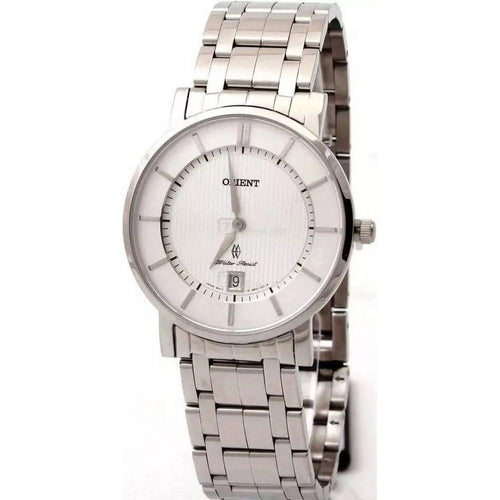 Load image into Gallery viewer, Orient Classic Stainless Steel White Dial Quartz FGW01006W0 Men&#39;s Watch
