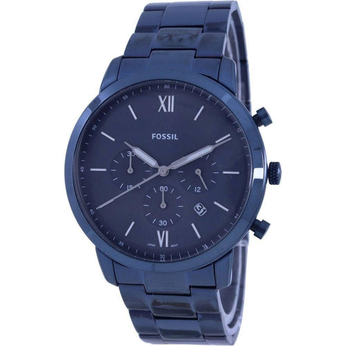 Load image into Gallery viewer, Fossil Neutra Chronograph FS5826 Men&#39;s Stainless Steel Quartz Watch - Blue Dial
