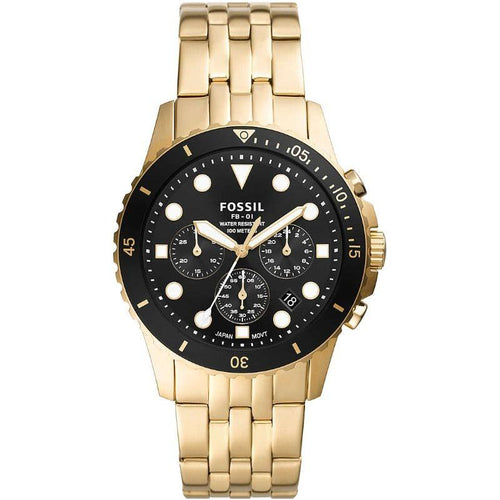 Load image into Gallery viewer, Fossil Men&#39;s FS5836 Chronograph Watch - Black Stainless Steel
