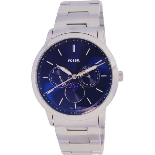 Load image into Gallery viewer, Fossil Neutra Minimalist Moon Phase Blue Dial Quartz FS5907 Men&#39;s Watch for Men in Stainless Steel
