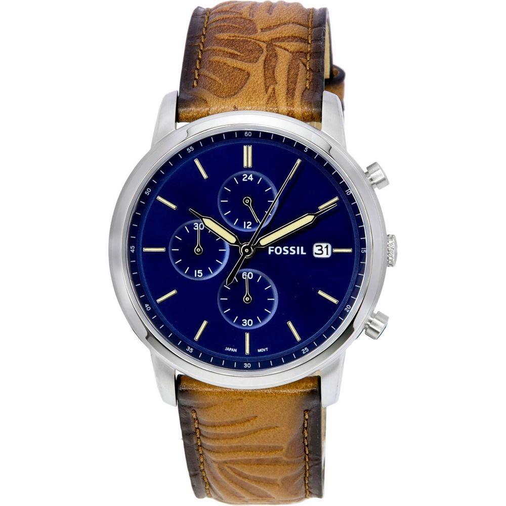 Fossil Minimalist Chronograph FS5928 Men's Blue Dial Quartz Watch