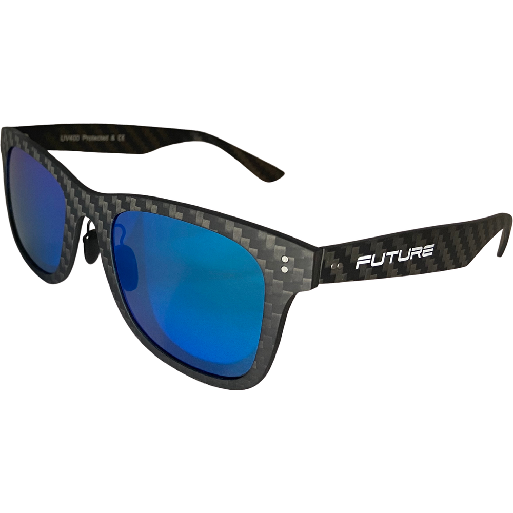 Full Carbon Fibre Sunglasses | Polarised Sky Blue-0
