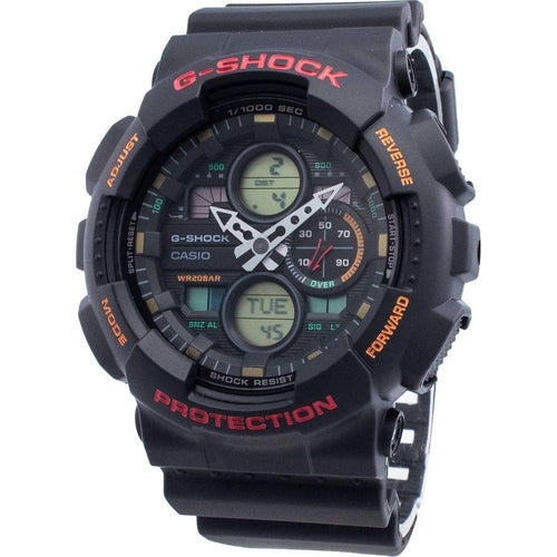 Load image into Gallery viewer, Casio G-Force GA-140-1A4 Men&#39;s Ultimate Shockproof Quartz Watch in Black
