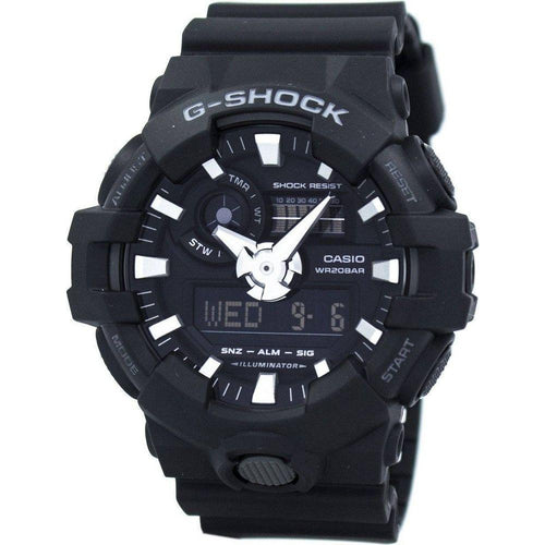 Load image into Gallery viewer, Casio G-Force Men&#39;s Analog Digital Watch GA-700-1B - Black Resilience

