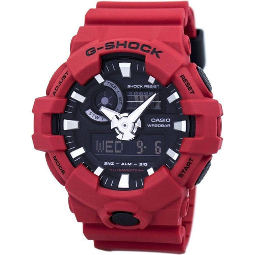 Load image into Gallery viewer, Casio G-Force Analog-Digital 200M GA-700-4A GA700-4A Men&#39;s Watch in Red
