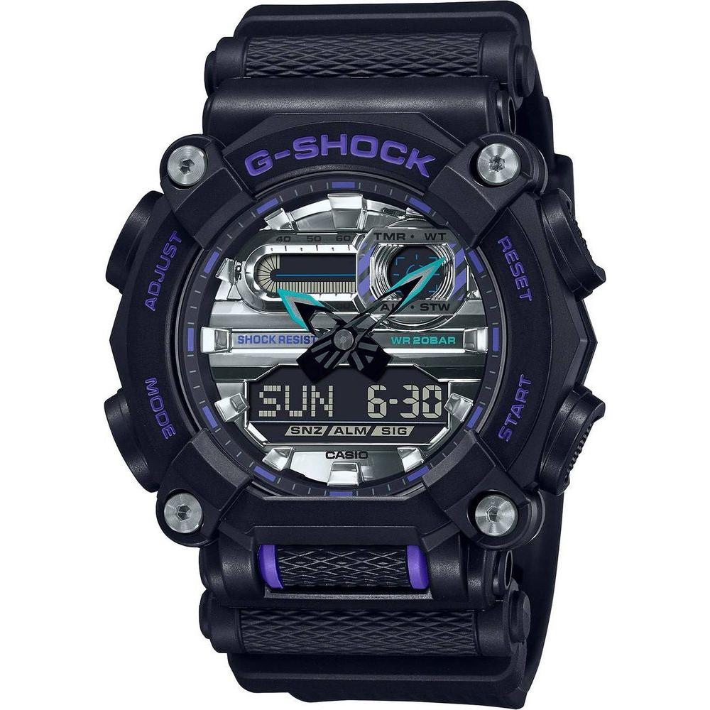 Casio G-Force Men's Analog-Digital Resin Strap Watch - Model GA-900AS-1A (Silver)

Introducing the Casio G-Force GA-900AS-1A Men's Analog-Digital Resin Strap Watch - Silver