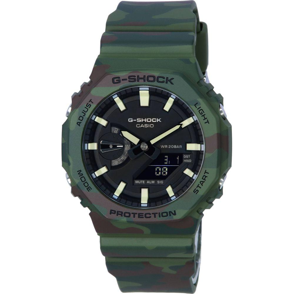 G-Force Men's Analog-Digital Quartz Watch GF-5611 Carbon Composite Case with Resilient Black Resin Strap - Watch Strap Replacement for Men